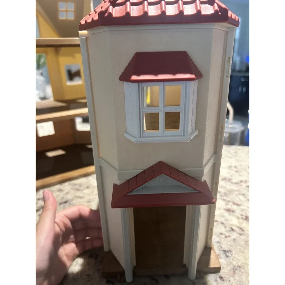 Calico Critters Sylvanian Families EPOCH Large Red Roof Multi-Story Dollhouse